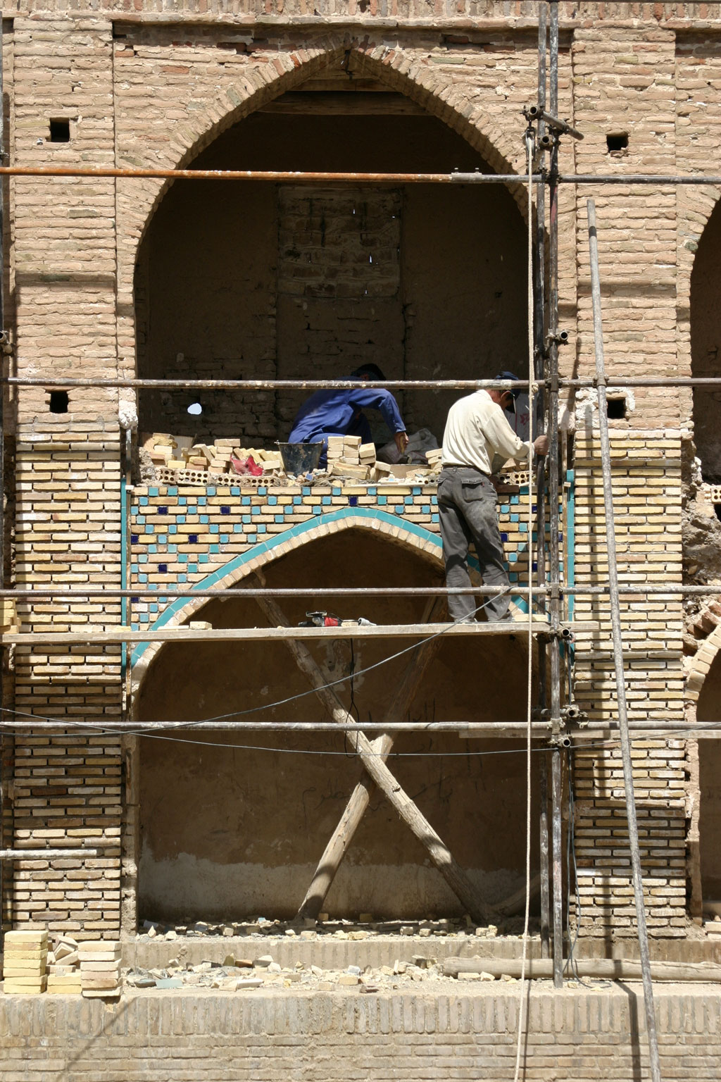  کارگاه مرمت مسجد جامع نطنز 