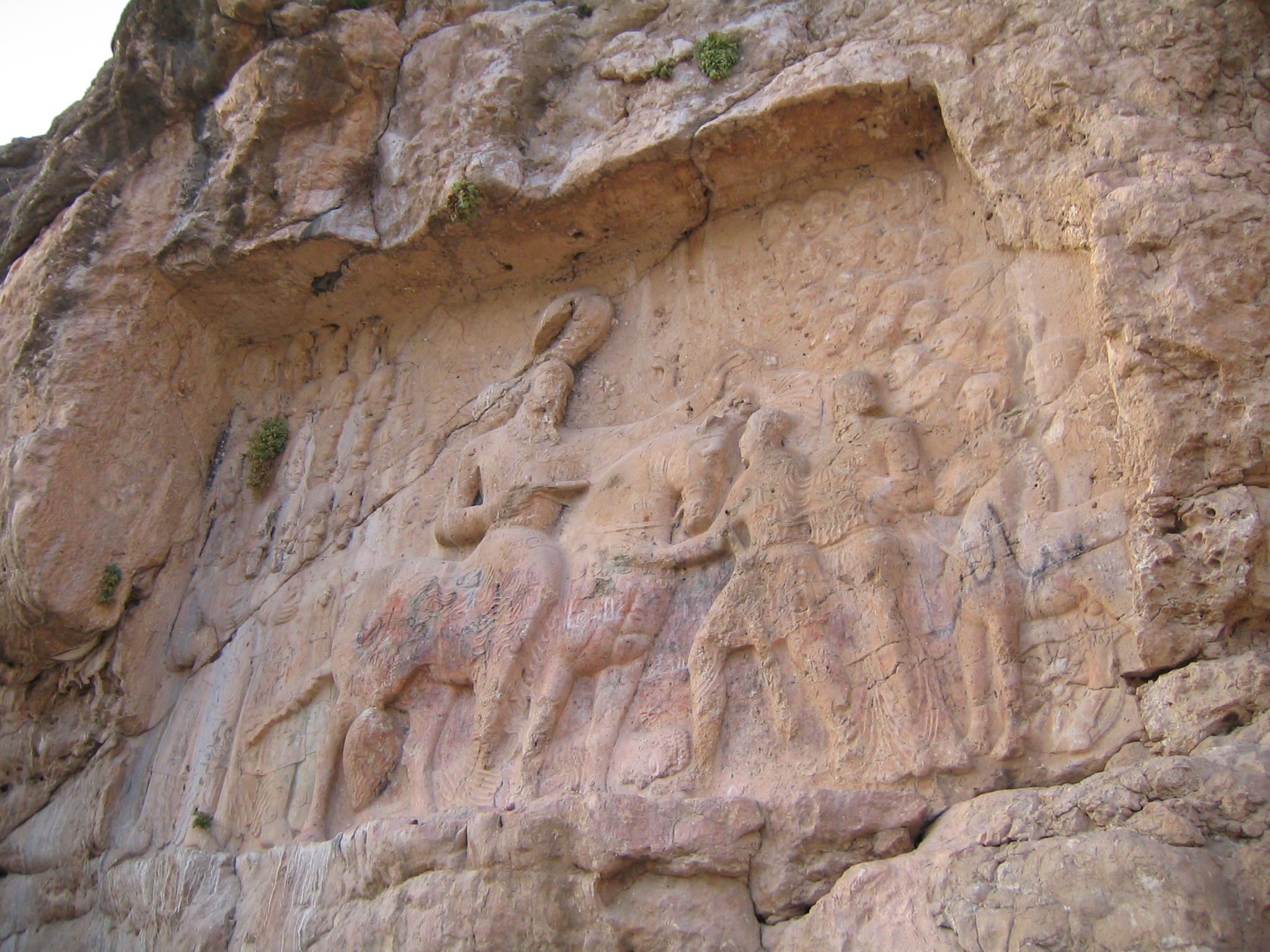Rock relief of Shapour in Darabgard 