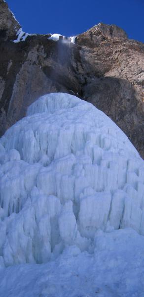 Sangan waterfall in witer 