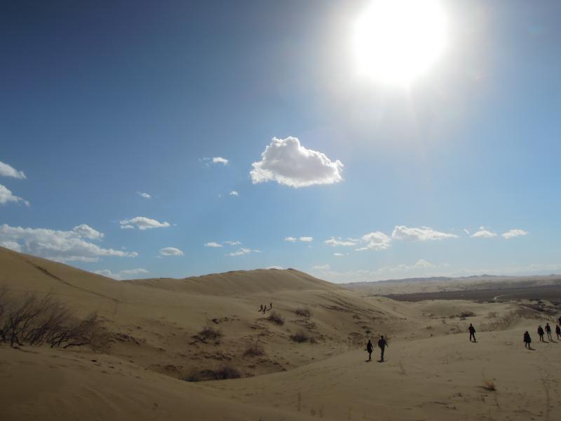 Maranjab desert salt lake 