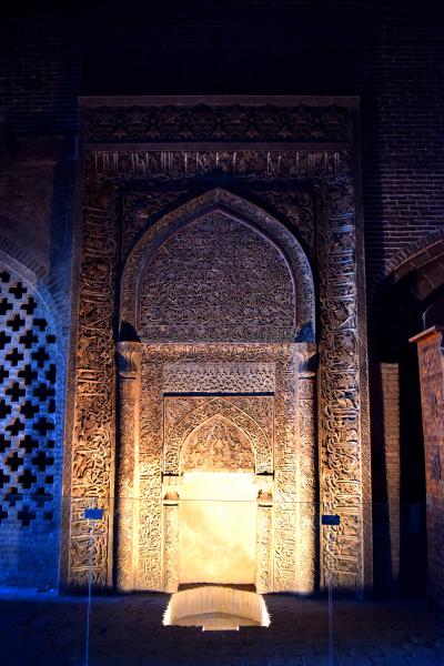 Mihrab of Oljāytu (Mihrab of Muhammad-e Savi), Jāme' Mosque of Isfahan, 1310 AD